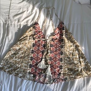 Strappy boho tank top